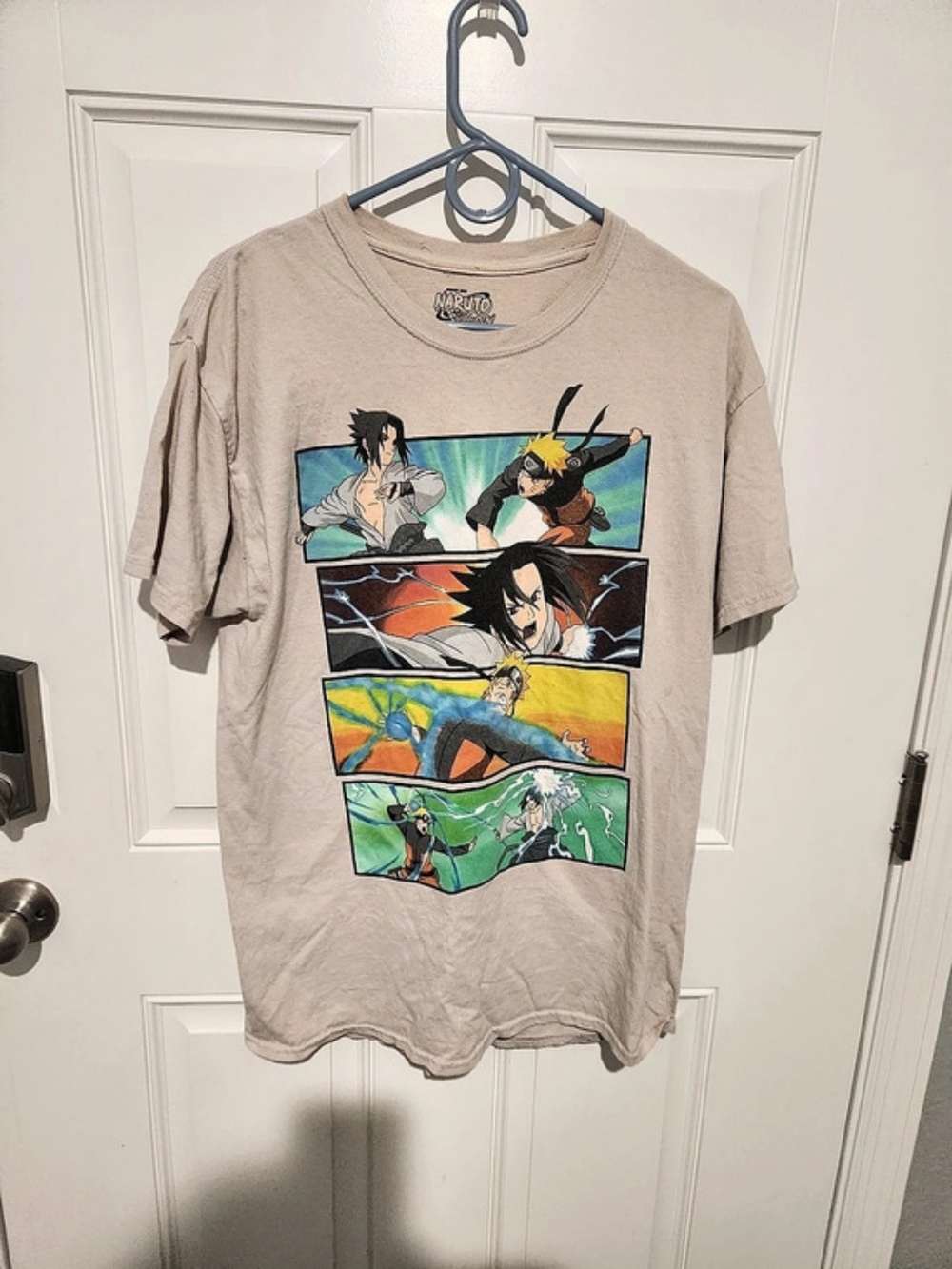 Ripple Junction Naruto Shippuden Naruto/Sasuke Men's Size L Vintage Graphic Tee
